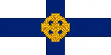 Le drapeau de l'Église au pays de Galles.