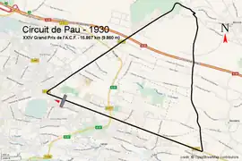 Illustration du Grand Circuit permanent de Pau.