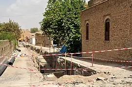 La citadelle, pendant les travaux de restauration de 2014.