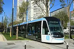 Rame dans le tiroir de rebroussement de la porte de Choisy.
