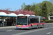 Mercedes-Benz Citaro G en gare de Marne-la-Vallée - Chessy Sud.