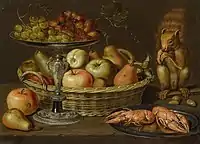 Nature morte avec tazza (en) en vermeil, 1613.