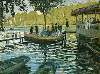 Claude Monet,Bain à la Grenouillère (1869).