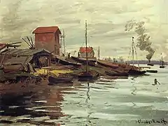 La Seine au petit Gennevilliers de Claude Monet, 1872.
