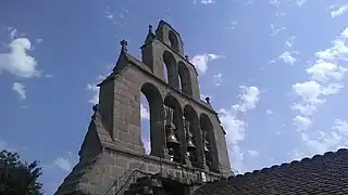Clocher de l'église de Saint-Privat.