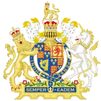 Armes du royaume d'Angleterre de 1702 à 1714.