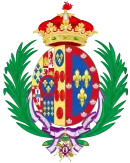Armoiries comme infante d’Espagne.