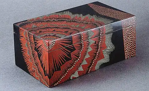 Coffret en bois laqué, Jean Dunand, 1925.