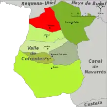 dans la comarque de la Valle de Cofrentes.