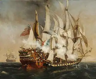 Combat naval - l'Abordage du Kent de Garneray (1836) musée de La Roche-sur-Yon.