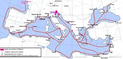Réseau commercial de Venise