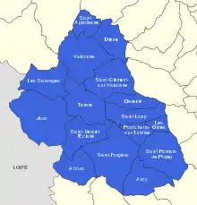 carte de la communauté d'agglomération