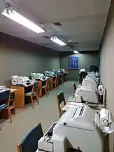 Centre de communication dans le bunker ARK.