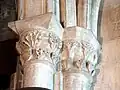 Bas-côté nord, chapiteaux au début des grandes arcades (vers 1250-70).