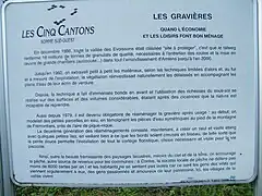 Panneau de sensibilisation.