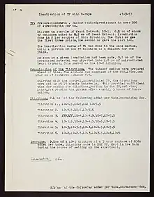 page dactylographiée