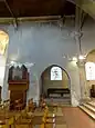 Nef, orgue et 4e grande arcade du nord.