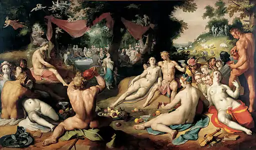 Les Noces de Thétis et de PeléeCornelis Cornelisz van Haarlem, (1592-1593)Musée Frans Hals, Haarlem.
