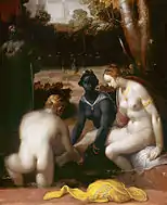 Bethsabée au bain (1594).