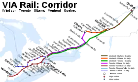 Voir la carte de la ligne.