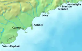 Image illustrative de l’article Route du bord de mer (Alpes-Maritimes)