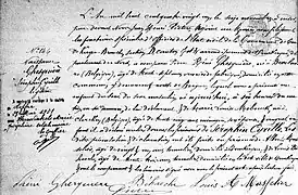 Son acte de naissance.