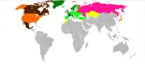 Les membres du Conseil de l'Europe dans le monde.