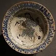 Coupe au fauconnier à cheval, début du XIIIe siècle, Musée du Louvre.