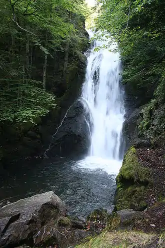La cascade du Ressec sur la Courbière