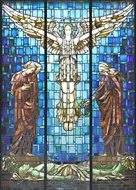 Vitrail à l'intérieur du monument.