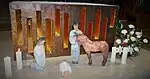 Crèche devant l'autel (Noël 2017).