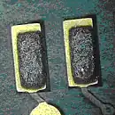 Dépôt de crème à braser. La surface couverte est inférieure à la plage cuivrée.