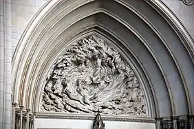 Ex Nihilo (tympan central, sculptures de création) Washington