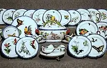 Félix Bracquemond, « Service Rousseau », édité de 1866 à 1875.