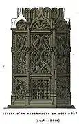 tabernacle XVIe siècle intégré dans un autel XIXe,