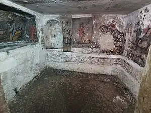 Crypte : Fresques byzantines.