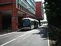 Un bus à l'arrêt Cité internationale en 2007.