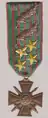 Croix de guerre 1914-1918 avec 2 palmes et 4 étoiles de vermeil