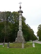 Croix du Carré, sur la D 928 dans la forêt de Dreux.