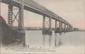 Le nouveau pont en 1907.