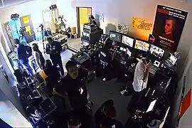 La régie vidéo et le studio en 2014