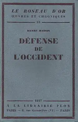 Image illustrative de l’article Défense de L'Occident (essai)