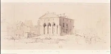 Démolition de la barrière de Clichy (1860).