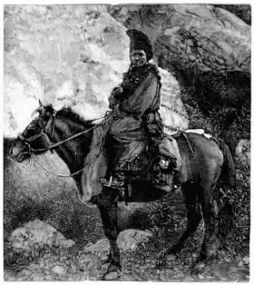 Kalmouk de la Transbaïkalie, par Élisée Reclus.