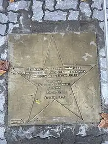 Dalle de l'Europe, citation de Simone Veil