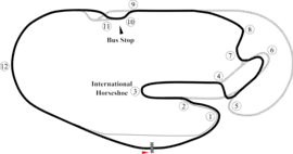 Autre tracé pour la moto, avec chicane et infield.