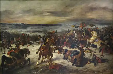 La Bataille de Nancy, 1831, par Eugène Delacroix.