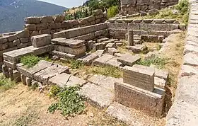 Vestiges du trésor de Sicyone.