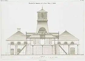 Élévation des bâtiments de la fosse Villars durant la seconde moitié du XIXe siècle.