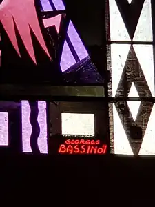 Détail d'un vitrail.